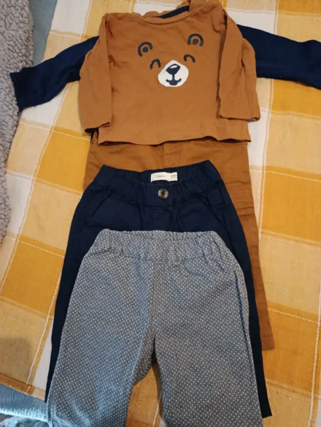 Lote Ropa Niño Oso y Pantalones