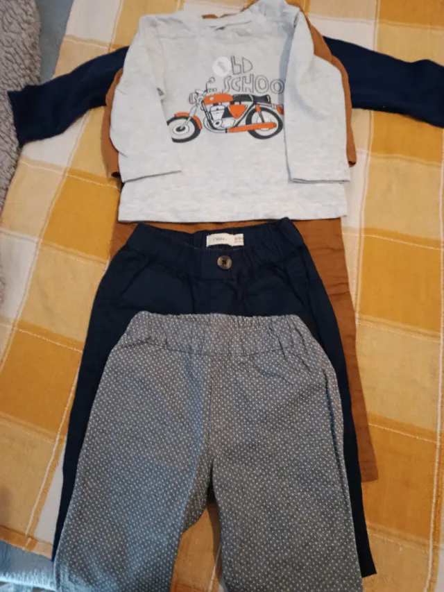 Lote Ropa Niño Oso y Pantalones