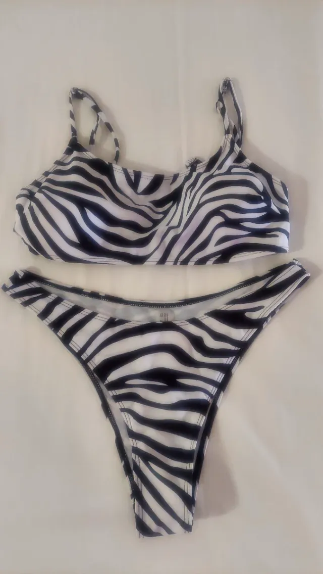 Bikini Cebra Negro y Blanco