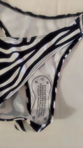 Bikini Cebra Negro y Blanco