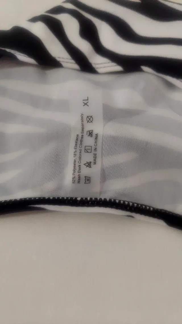 Bikini Cebra Negro y Blanco