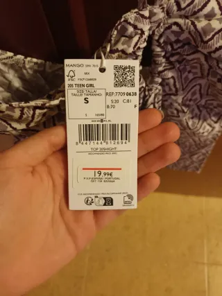 Pantalones largos Mango Teen estampado