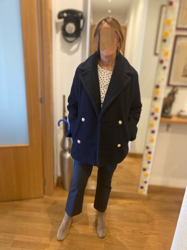 Abrigo azul marino talla XS