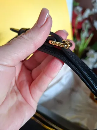 Borsa Pelle Nera Oro