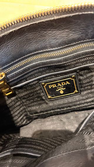 Bolso Prada Negro Piel
