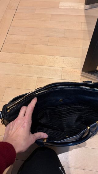 Bolso Prada Negro Piel