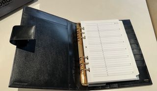 Organizer Aurora Pelle Nero Nuovo