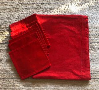 Tovaglia Rettangolare + 6 Tovaglioli Vintage