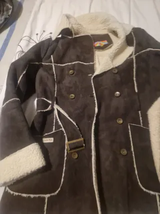 Chaqueta piel sintética forrada