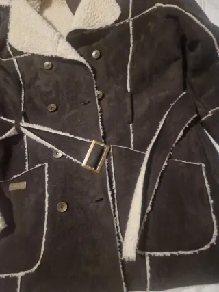 Chaqueta piel sintética forrada