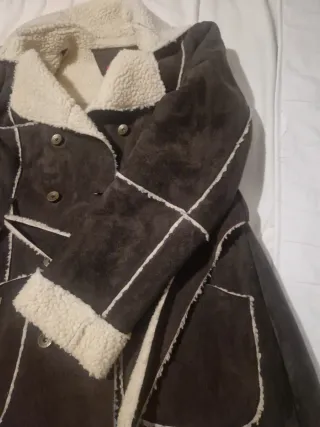 Chaqueta piel sintética forrada