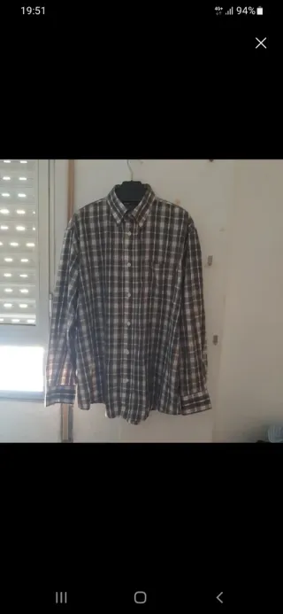 Camisa Blue day cuadros marrón multicolor XXL