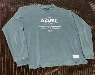 Yuxus "Azure" Longsleeve T-Shirt Washed Green