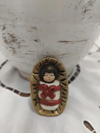 Bambinello Gesù Presepe Thun Ceramica