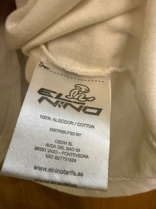 Camiseta El Niño manga larga blanca