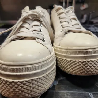 Sneakers Armani Donna Beige/Bianco