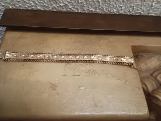 Pulsera MTL doble cadena bañada en oro