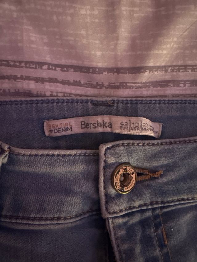 Vaqueros Bershka Azules Talla 36