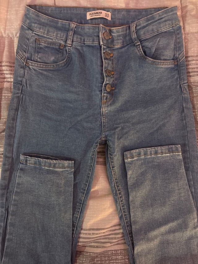 Vaqueros Bershka Azules Talla 36