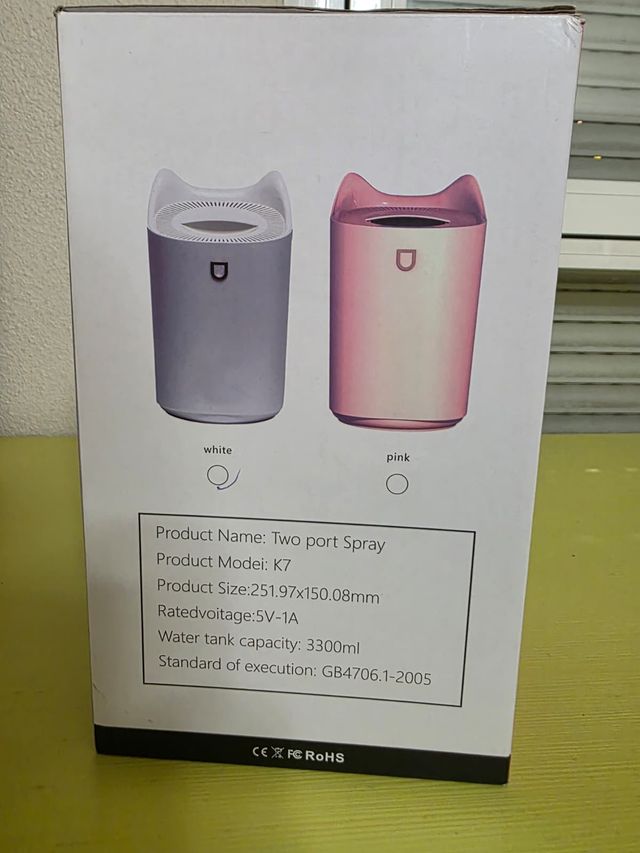 Humificador Rosa Dos Salidas Spray