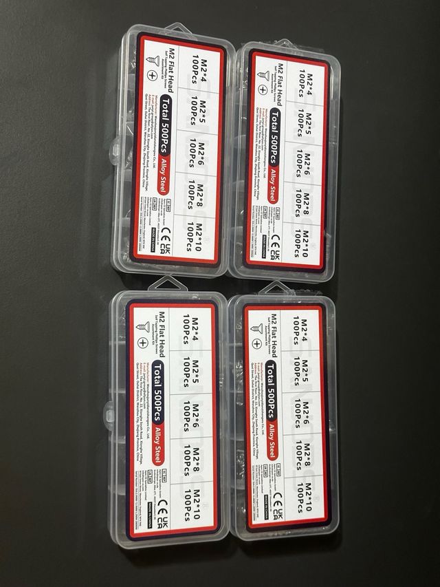 8 Cajas Tornillos 4000 Piezas Nuevas