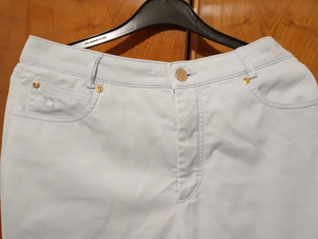 Pantalón Burberry Donna Taglia 44 Blu
