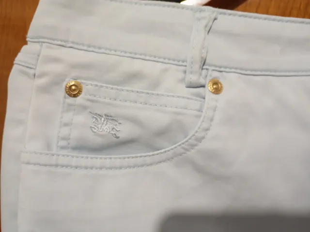 Pantalón Burberry Donna Taglia 44 Blu