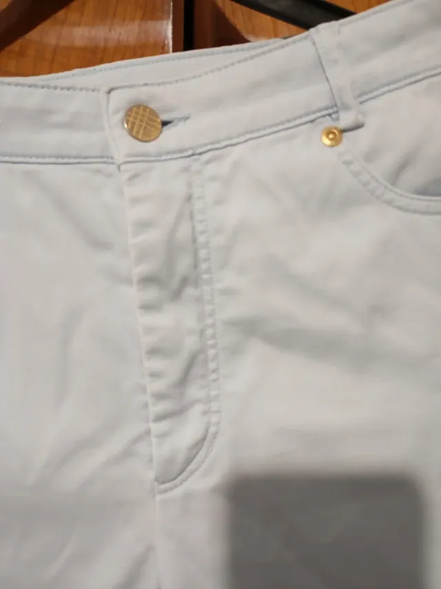 Pantalón Burberry Donna Taglia 44 Blu
