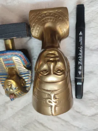 Lote Figuras Antiguas Bronce Egipcias