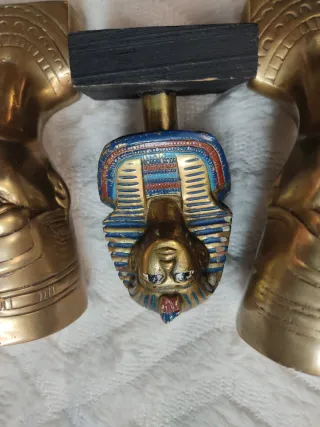 Lote Figuras Antiguas Bronce Egipcias