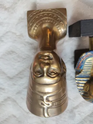 Lote Figuras Antiguas Bronce Egipcias