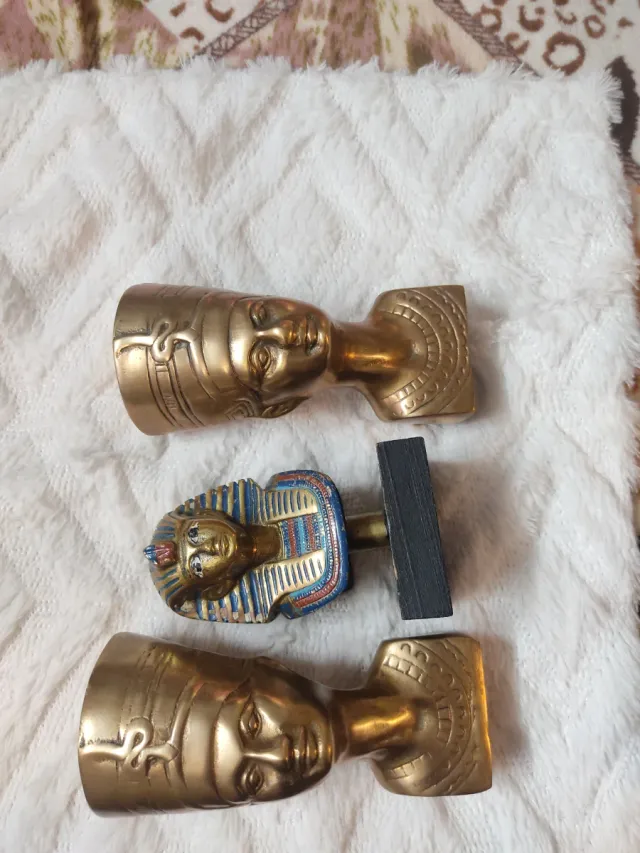 Lote Figuras Antiguas Bronce Egipcias