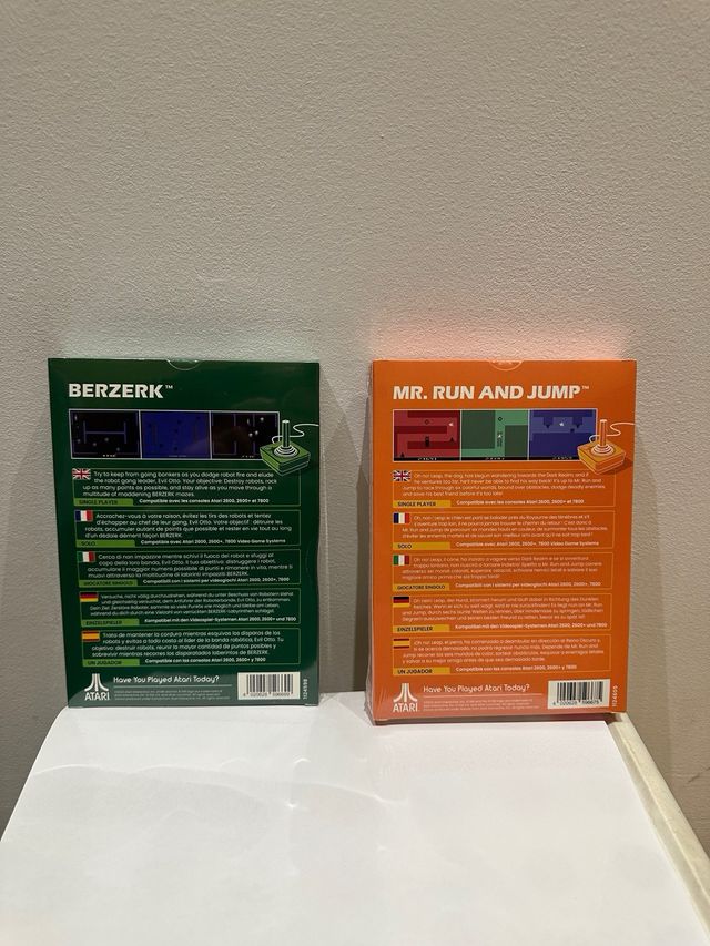 Giochi Atari 2600: Berzerk e Mr. Run and Jump