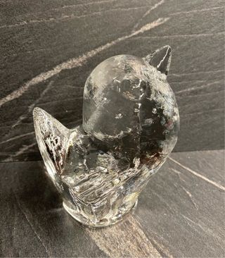 Scultura Pukeberg Svezia Vetro Vintage