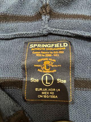 Jersey hombre con capucha Springfield Talla L