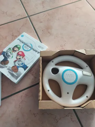 Volante Mario Kart Wii + Juego Nintendo Wii