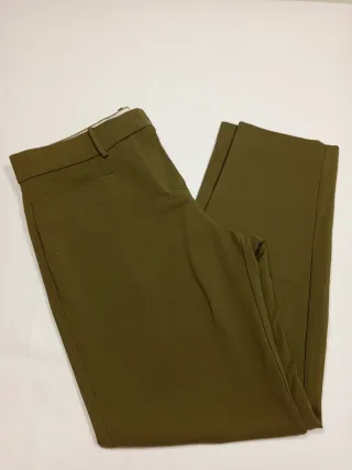 Pantalón Mango Verde Mujer Talla [Talla]