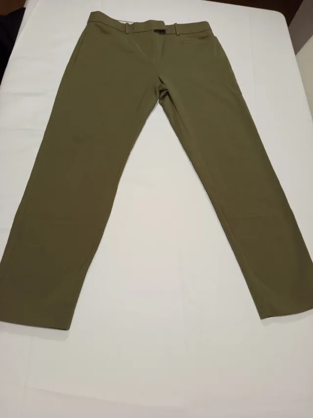 Pantalón Mango Verde Mujer Talla [Talla]