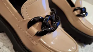 Mocassini Beige Fondo Alto Tg. 36