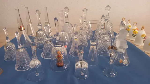 Collezione campanelle in cristallo, ceramica e ferro