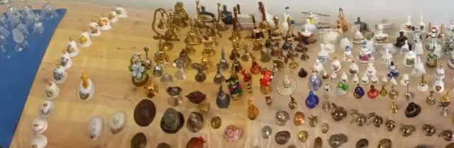 Collezione campanelle in cristallo, ceramica e ferro