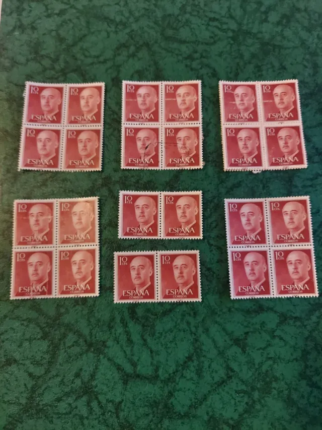 24 Sellos 10 cts Franco España