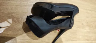 Zapatos tacón piel con plataforma Mango 38 etiquet