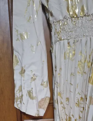 Tuta intera cerimonia beige e oro