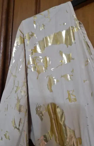 Tuta intera cerimonia beige e oro