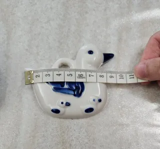 Ciotola e decorazione a forma di anatra