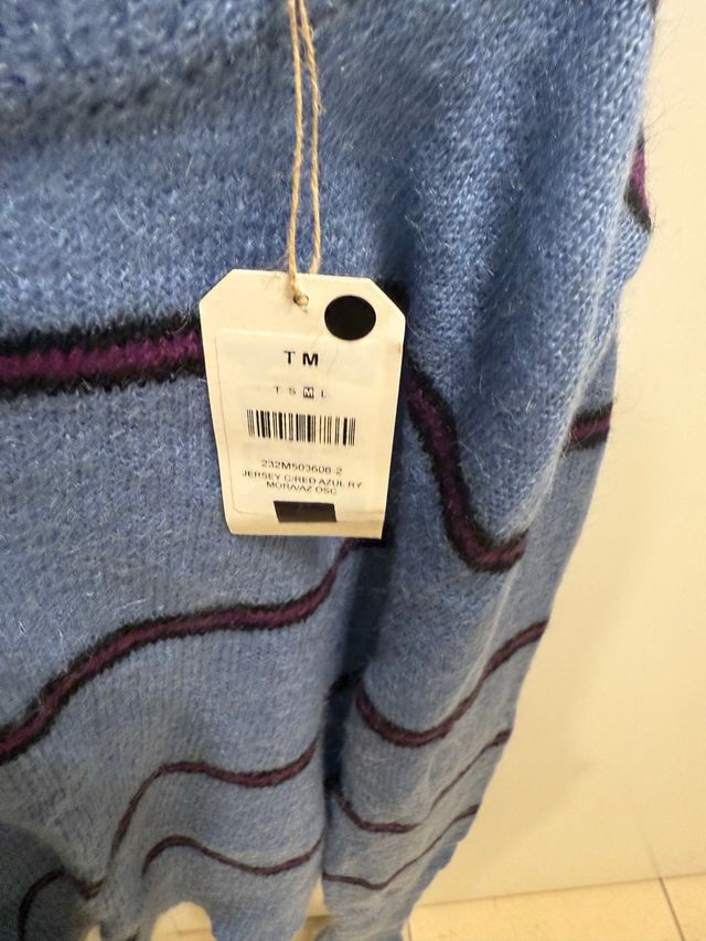 Jersey azul y morado talla M