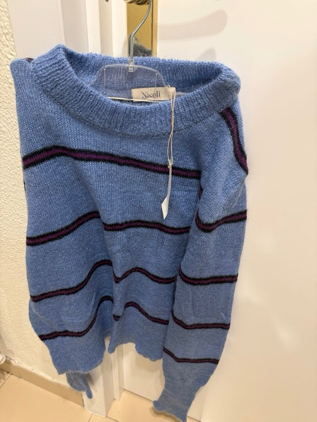 Jersey azul y morado talla M