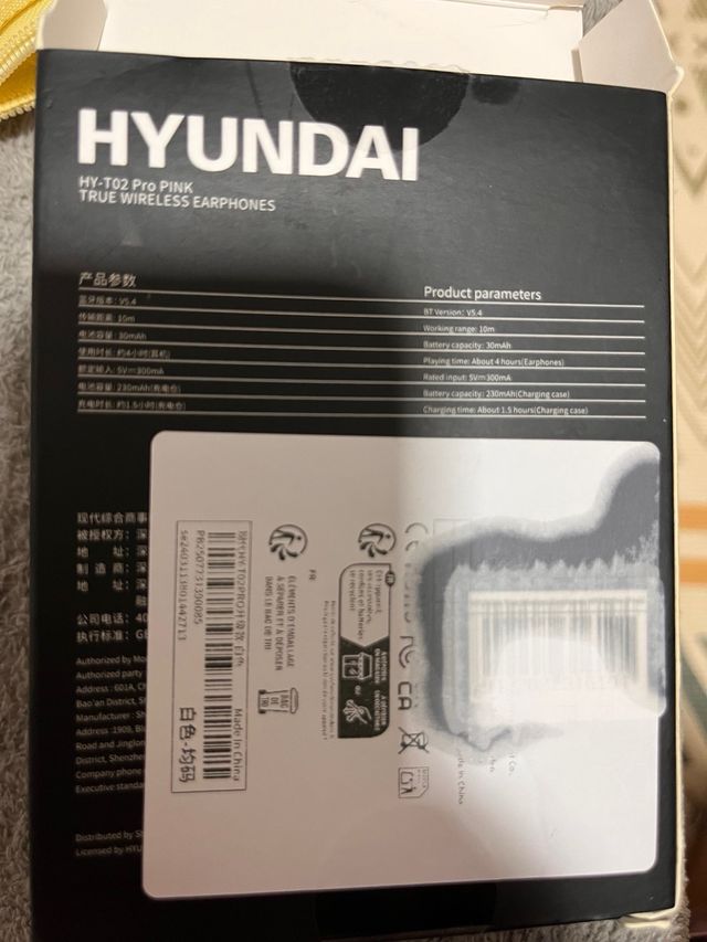 Auriculares HYUNDAI HY-T02 Pro Bluetooth