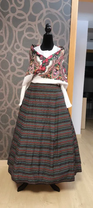 Traje Baturra Negro Multicolor Talla Única